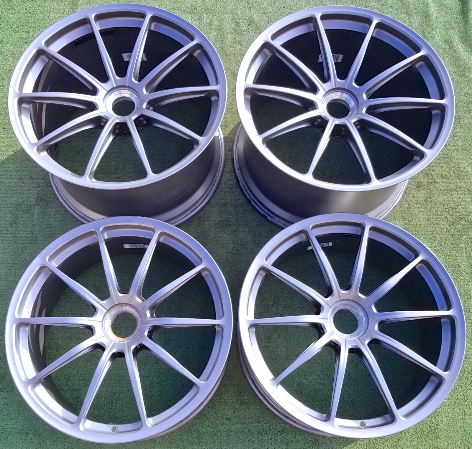 4 Factory Lamborghini Aventador SVJ Wheels Nireo OEM Center Lock SV-J Gray Set