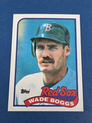 1989 Topps #600 Wade Boggs Boston Red Sox BASEBALL Card 4K