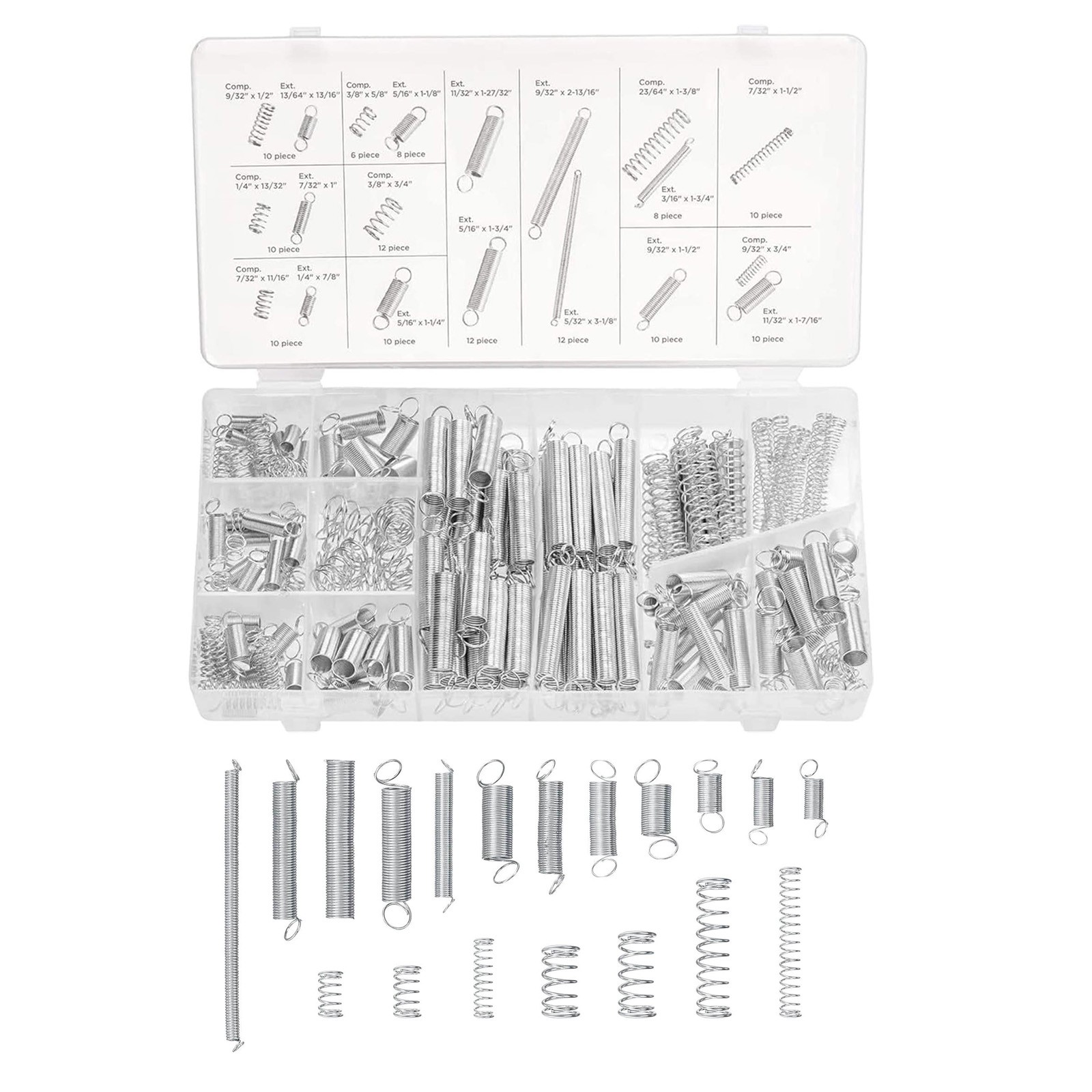 200PCS Spring kit is suitable for various repairs and maintenance of equipment