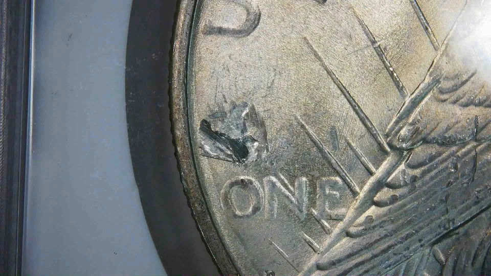 Lamination Error__MS 63__1926 D__Peace Dollar__Better Grade/Date - Image 3 of 4