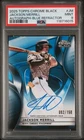 2025 TOPPS CHROME BLACK AUTO BLUE REFRACTOR #JM JACKSON MERRILL 2/150 PSA 9Opens in a new window or tab