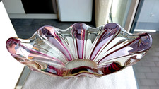 Große schwere Glas Schale - MURANO - dekorativ - Länge 31 cm - 1,6 kg