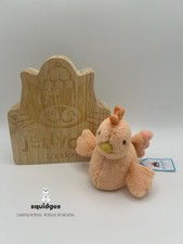 BNWT! 100% Genuine RETIRED Jellycat Fluffy Chicken & Hangtag Protector