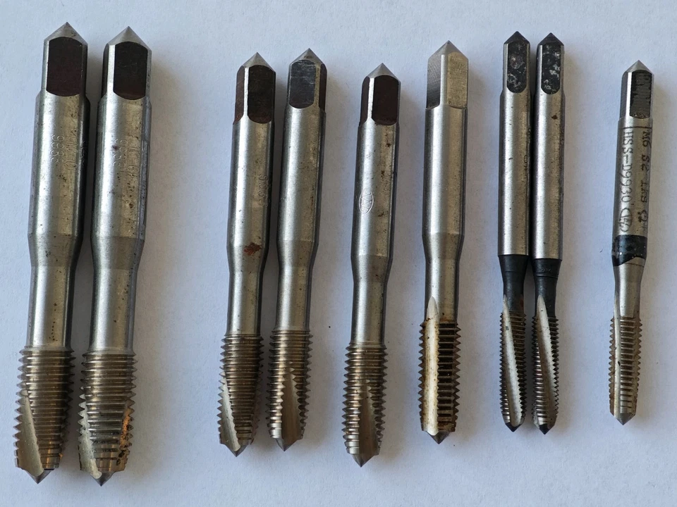 Werkö DDR HSS Gewindebohrer Konvolut M2-M16 46tlg Industriequalität East Germany - Bild 4 von 4