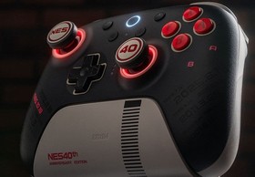 Open Box 8BitDo NES 40th Anniversary Ultimate 2 Bluetooth Controller + Keychain