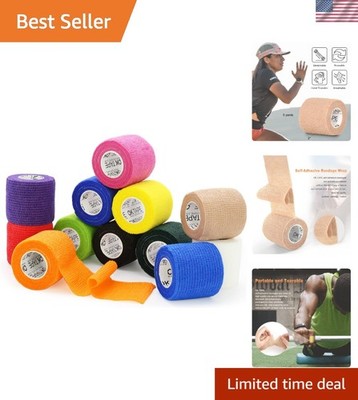 Self Adhesive Cohesive Bandages Wrap 12Pcs 2 Inch X 5 Yards First Aid Vet Use