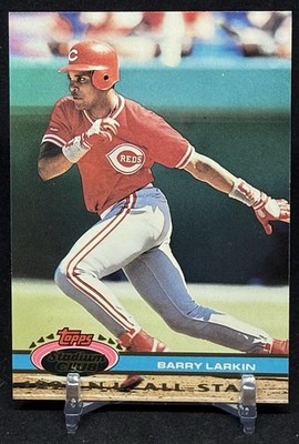 1992 Topps Stadium Club Barry Larkin #102 Cincinnati Reds