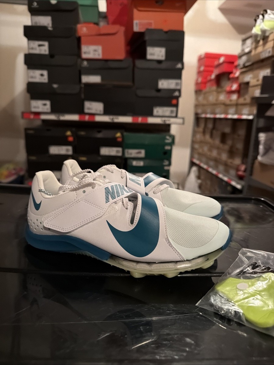 Size 5 - Nike Zoom Long Jump Elite White Bright Spruce for sale