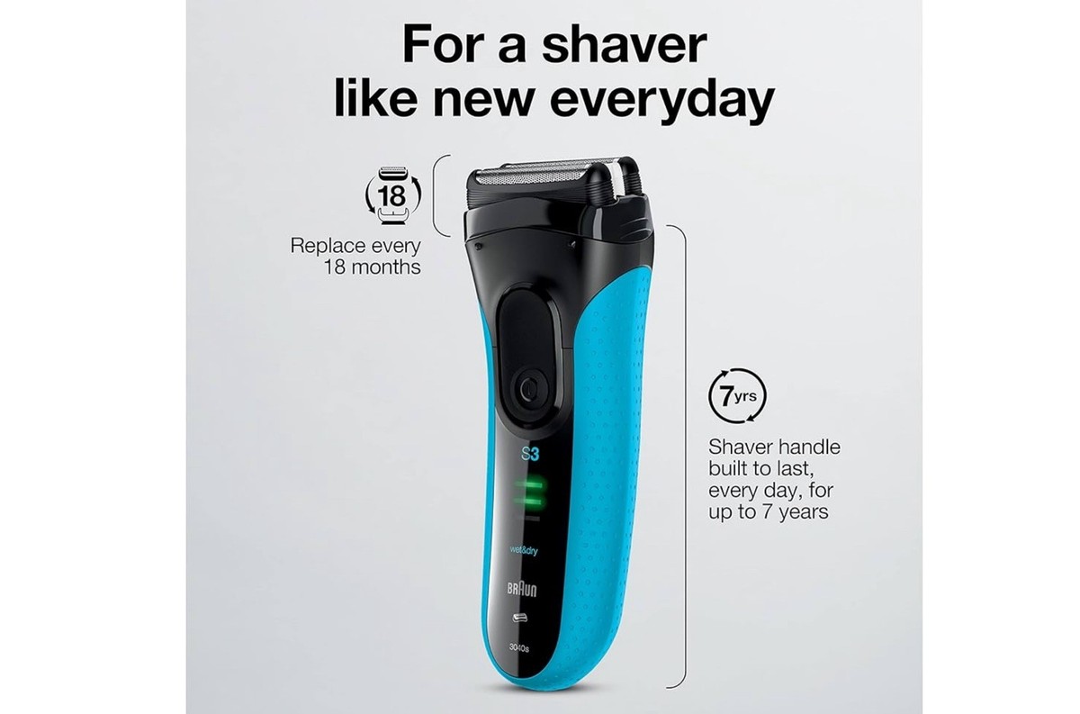 BRAUN(ブラウン)3040s Wet&Dry Free Shipping! Braun Series 3 ProSkin Men's Wet Dry Electric