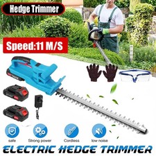 Electric Cordless Hedge Trimmer Tree Branch Cutter Tool with 2 Battery & Charger