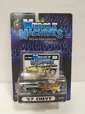 Muscle Machines - 1957 CHEVROLET 02-32 - 1:64 - New - 2002 - Funline