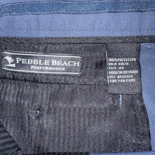 Pebble Beach Dry-Luxe Performance Men's Shorts 2 Pair 1 Blk/1 Blue Size 40 - Picture 13 of 17
