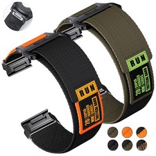 For Garmin Fenix 8 7 7X 6 6X Pro 5 5X Plus 3HR Military Nylon Watch Band Strap