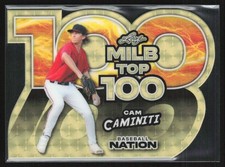 Marketplace image: Cam Caminiti 2025 Leaf Baseball Nation MILB Top 100 Superfractor 1/1 #MB-13