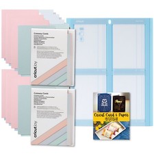 Cricut Joy Cutaway Cards Pastels Sampler Double Pack with Card Mat 2x2 Bundle