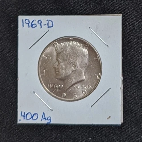 1969-D Kennedy 40% Silver Half Dollar BU/Uncirculated Lot #26K44 FREE SHIPPING!