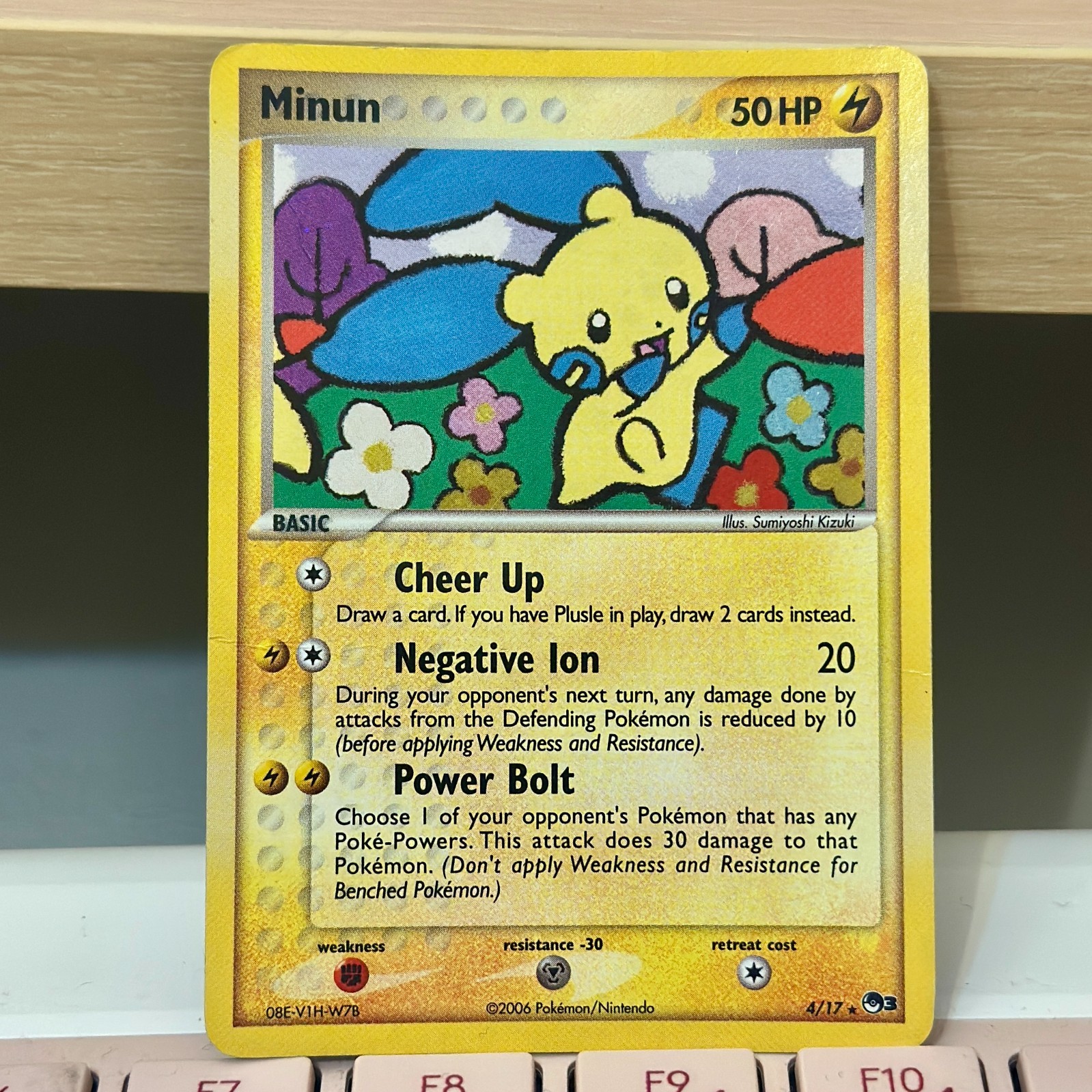 2006 Pokémon Tcg POP Series 3 Minum “Holo” Rare 4/17 HP Honnen