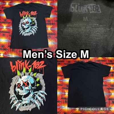 Blink 182 Mohawk Skull Ripper Men s Medium Black T-Shirt Pop Punk Band Merch