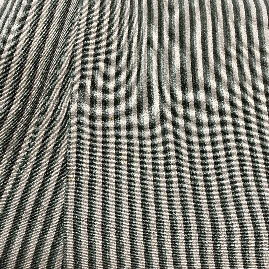 Pure Silk Lining Kimono Small Pattern Striped Use… - image 8