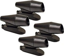 4Pcs Deer Whistles for Vehicles Wind Activated Black