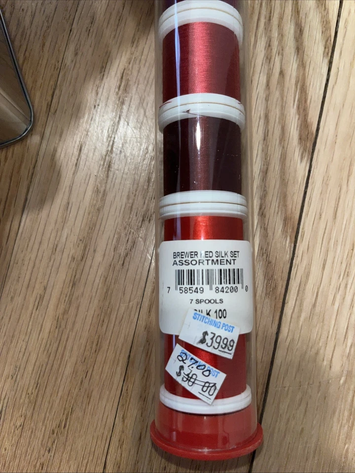 Sew Red 9972-4 Dupioni Silk Fabric 16 Pc 18”x22” Finished Quilt 56” X 56” Thread - Image 3 of 3