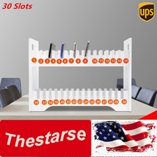 30 Slots Cell Phone Storage Organizer Holder Rectangular Phones Cabinet USA