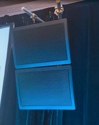 Speakers: 4, Tectonic DML-500. 1 Tectonic LS-118 Subwoofer, 1-Powersoft T604 Amp