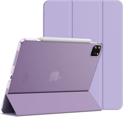 JETech Hülle für iPad Pro 11'' (2018-2022) Lila - Slim Smart Cover, Pencil Ready