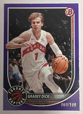 Gradey Dick 2025-26 Bowman #70 Purple Pattern Border /199 Raptors KG