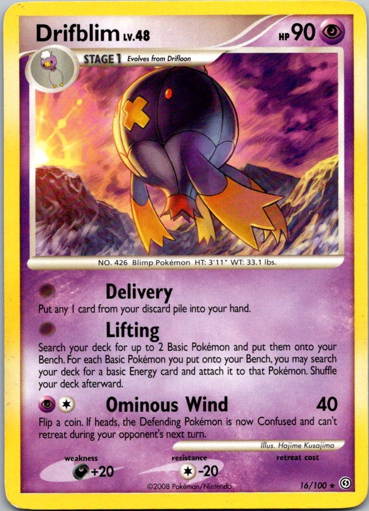 Drifblim 16/100 Rare Stormfront Pokemon Near Mint