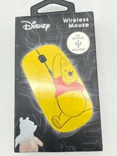Disney Winnie The Pooh Wireless Mouse - Wireless Mouse USB 2.4GHz, Yellow - NEW