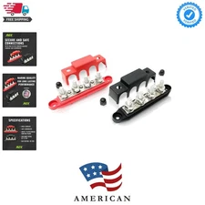 4 Post Power Distribution Block Bus Bar Pair with Cover - Made in The  - 250 ...