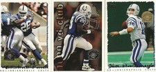 Indianapolis Colts - 1995 Topps Cards with Jaguars Logo