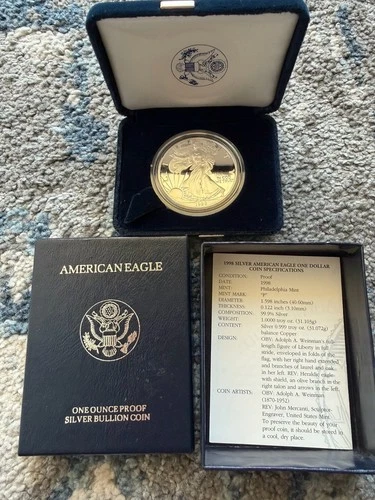 1998-P American Silver Eagle Proof — photo from another recent sale