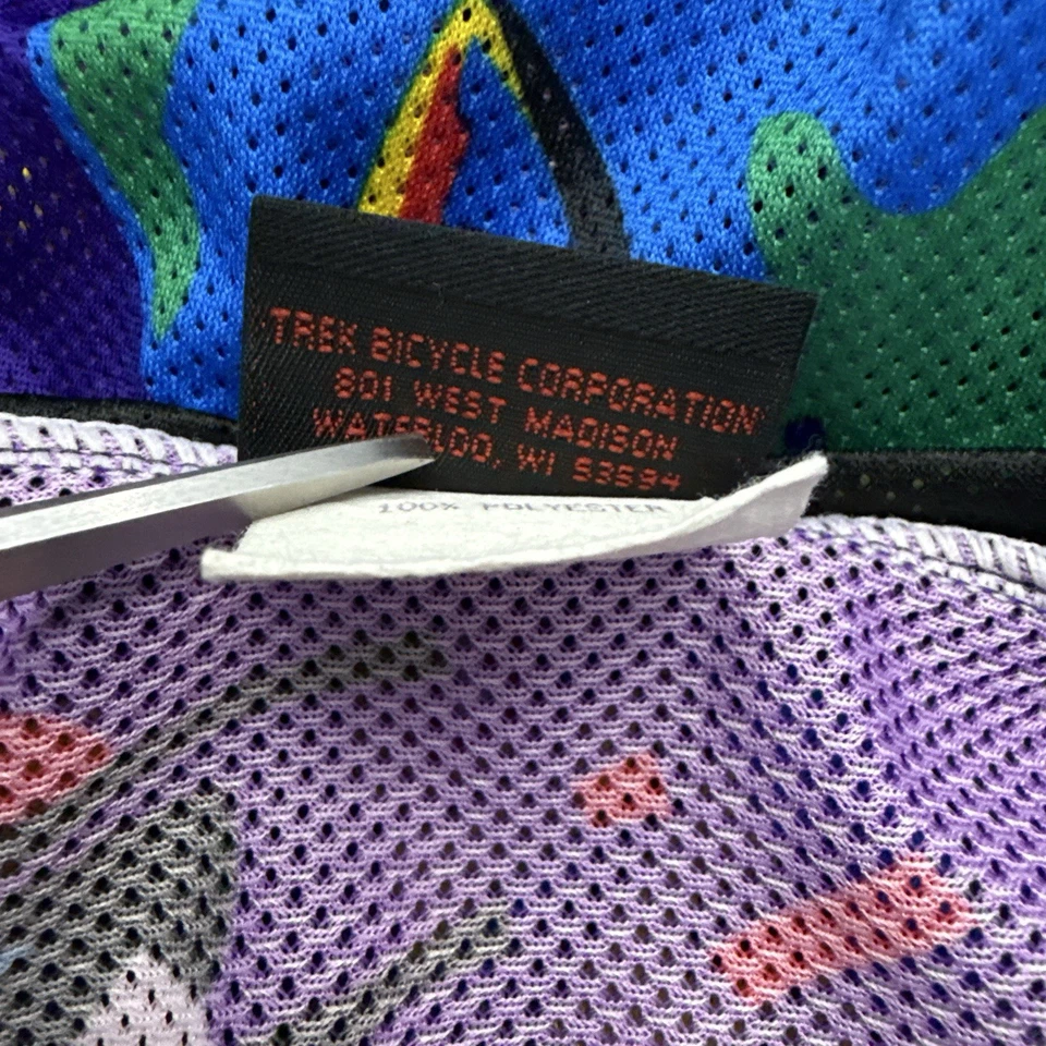 Camiseta masculina Trek Rocket Boy ciclismo média 1997 feita nos EUA vintage anos 90 OCLV - Imagem 4 de 4