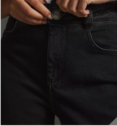Anthropologie Pilcro The Skipper High-Rise Crop Wide-Leg Jeans Black 26 - Picture 4 of 11