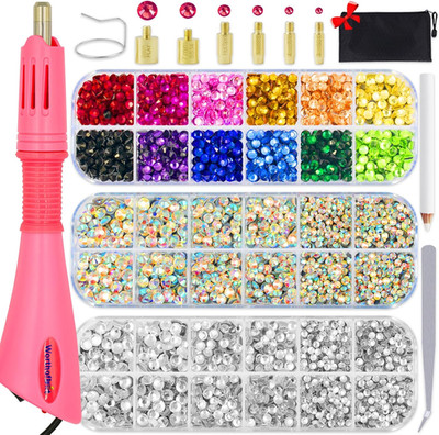 Hotfix Rhinestone Setter, Hot Fix Applicator Tool Bedazzler Kit with Rhinestones