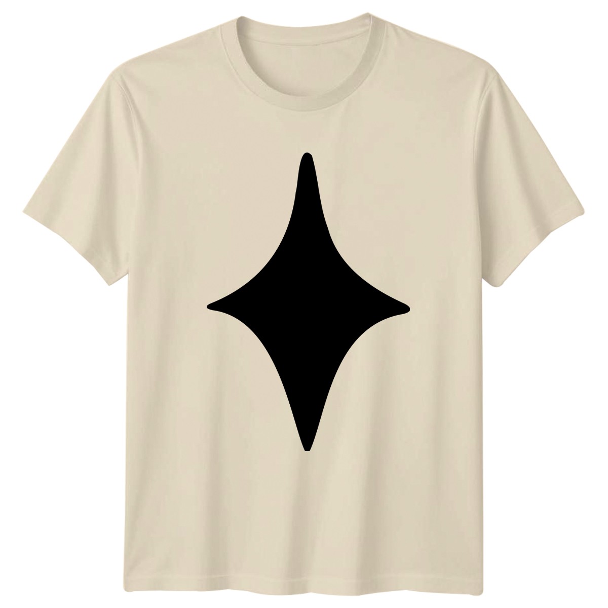 Camiseta Abstracta Elegante Diseño Brillante Estrella Arte Minimalista Abstracto