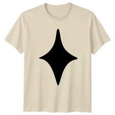 Abstrakt Elegant Stern Glitzer Design T-Shirt Minimalistische Kunst Abstrakt