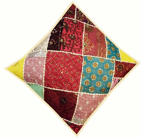 SET OF 2 PC 24" Handmade Patchwork Ethnic Sofa Pillow Cushion Cover Living Room - Picture 7 of 12