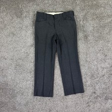 Vintage Pendleton Wool Trouser Pants Men 36 Charcoal Grey Western Belt Loops USA