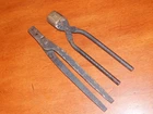 2 old rough round ball bullet molds