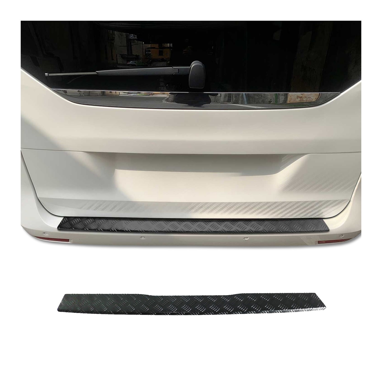 Protection de pare-chocs pour Mercedes Vito W447 en aluminium noir résistant
