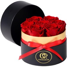 Roses Forever Flowers for Delivery - 7 Forever Preserved Roses in Box, Preser...