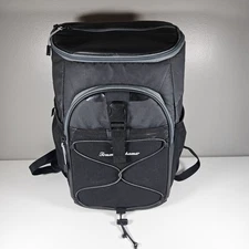 TOMMY BAHAMA Insulated Backpack Cooler Bag Black Deep Lots of Pockets