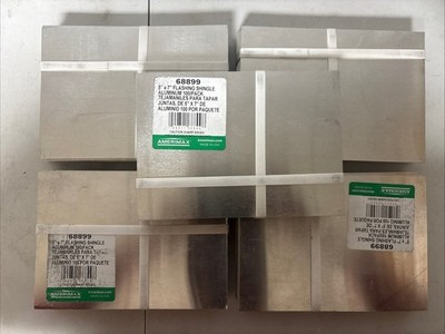 Amerimax: Step Flashing Aluminum Shingles 100pc, 5x7 inch (7 Packs Total)
