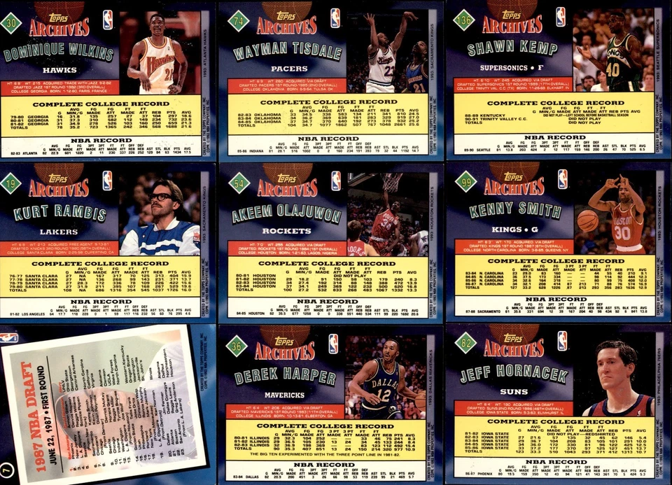 1992-93 Topps Archives Basketball Complete Your Set #1-150 You Pick! - Image 2 of 2