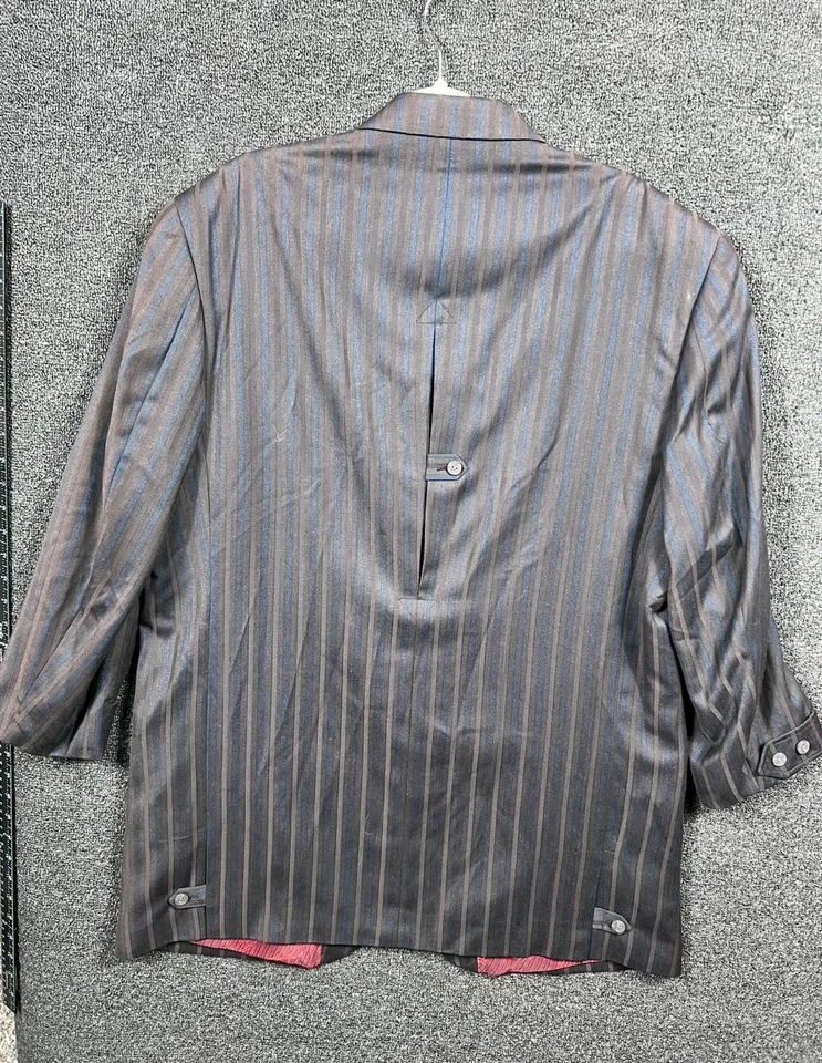 Chaqueta Blazer Stacy Adams a Rayas Para Hombre 44R Negocios Calce Clásico Abrigo Deportivo Foto 2 de 4
