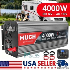 4000 watt power inverter for truck RV vehicle 12v to 110v car power inverter