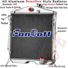 3 Rows Aluminum Radiator Fit 1943-48 Chevy Fleetline FleetMaster Stylemaster L6